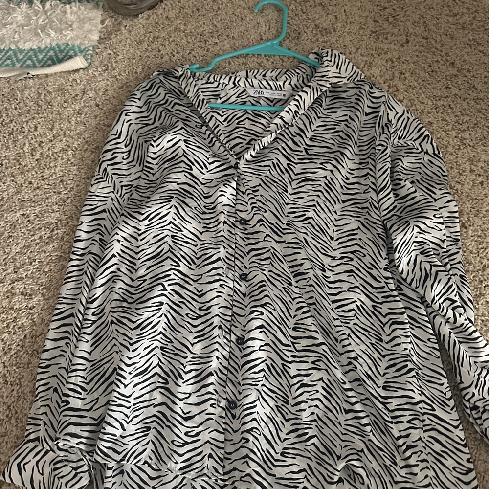 Zebra Print Zara Blouse